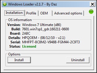Windows 7 Ultimate Service Pack # 1 Activator скачать бесплатно